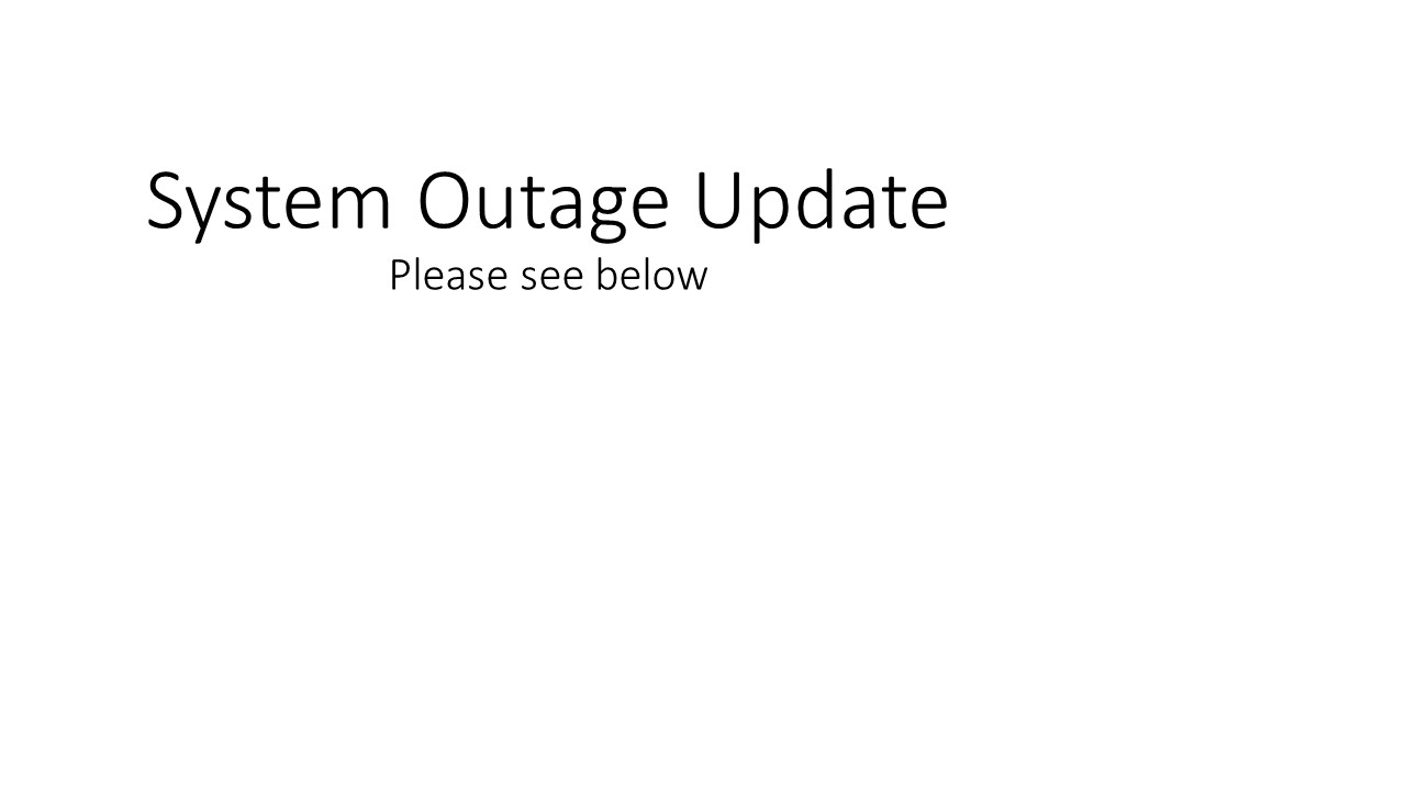 System Outage image slide
